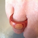 Bague en bois de rose pour ma Douce.