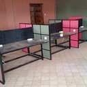 Meuble bureau partagé et modulable