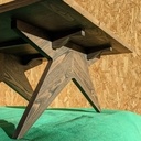 Table basse AXXO en châtaigner format Kotatsu