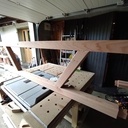 Table extérieure en Douglas 3000x1250