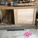 Table en chêne et frêne