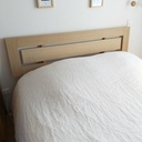 Lit double en chêne