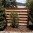 Brise vue en mélèze.