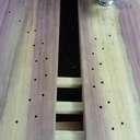 Meuble vasque & coutures cuivre