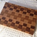 Grande planche à découper en bois de bout