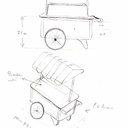 Une charrette de glasses