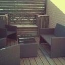 Coin repos en bois de récupération