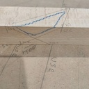 On a l'emplacement à couper.