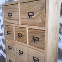 Meuble à tiroirs, type apothicaire