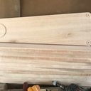 Escada caracol em eucalipto rosa