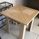 Table basse en châtaignier