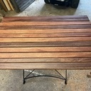 Table en fer forgé et cumaru