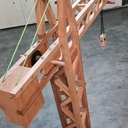 Grue miniature en bois