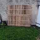 Clôture en bois de palettes