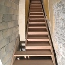 Escalier chêne avec contremarche