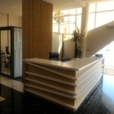 Comptoir plaquage chêne et Corian