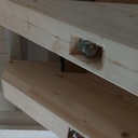 Escalier quart tournant double limon central V2