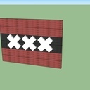 Drapeau déco Amsterdam