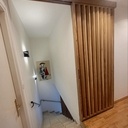 Porte coulissante. Chêne de bourgogne.