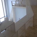 Mezzanine d'atelier d'art