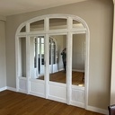 3 baies simples en anse de panier