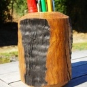 Pot à crayon écorché