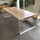 Table et banc en Frêne olivier