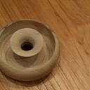 Un donut creux, mes débuts en tournage sur bois