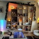 "lampathèque" installée pour les fêtes de Noel.