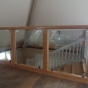 Balustrade bois et verre