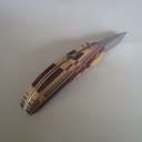 Couteau en bois de violette et movingui