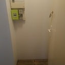 Là je fais un meuble d'entrée pour les chaussures et le reste