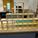 Etagère à boules à neige