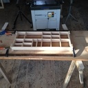 Bureau en MDF et tiroir en sapin