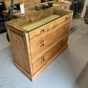 Meuble vitré 3 tiroirs