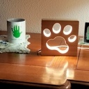 Lampe patte de chien