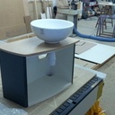 Petit meuble lave main pour WC