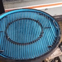 Récipient circulaire pour grille barbecue