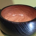 Vide-poches en chêne brûlé