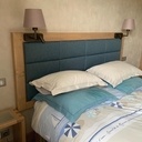 Tête de lit matelassée en chêne