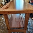 Meuble vasque imitation établi