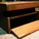 Porte-vélo mural en chêne