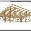 La modélisation du hangar sur Cadwork