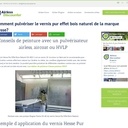 Pulvériser le vernis pur effet bois naturel de la marque Hesse