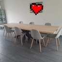 Table pied centrale