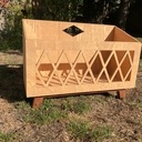 Boîte-bibliothèque sur pied