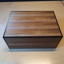 Boite à cigares en zébrano et ébène