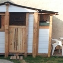 Petit atelier palette  et lambris pvc