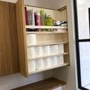 Meuble de rangement (caché) de salle de bain