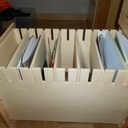 tiroir avec intercalaires pour le classement des livres et cahier par matières